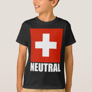 NEUTRALER (Schweizer Flaggen-) T - Shirt