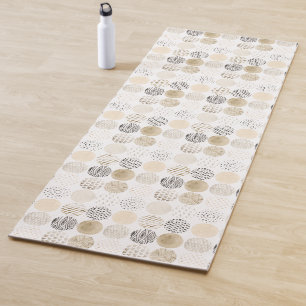 Neutrales abstraktes Kreis-Muster 2 Yogamatte
