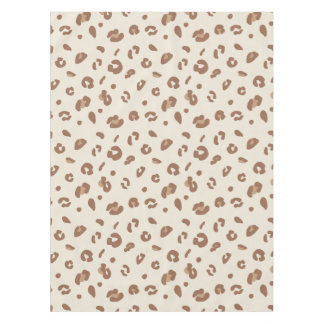 Neutrales abstraktes Leoparden-Druckmuster | Moder Tischdecke
