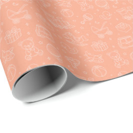 Neutrales Baby-Geschenkwrap Geschenkpapier