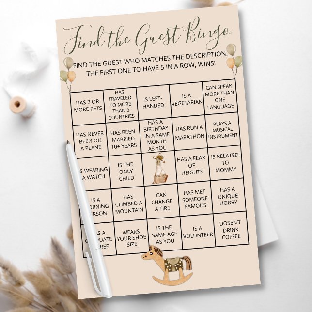 Neutrales Baby Shower Bingo Game Mutter Gänse Gend Flyer (Von Creator hochgeladen)