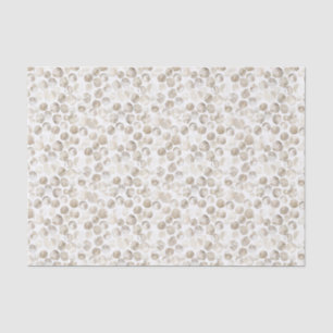 Neutrales Beige Creme Weiß Wasserfarbe Punkte Must Seidenpapier