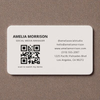Neutrales Beige-QR-Code