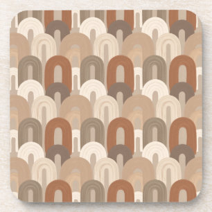 Neutrales Bogen Abstract Muster Getränkeuntersetzer