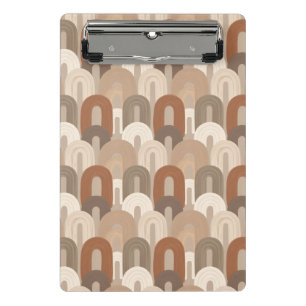 Neutrales Bogen Abstract Muster Mini Klemmbrett