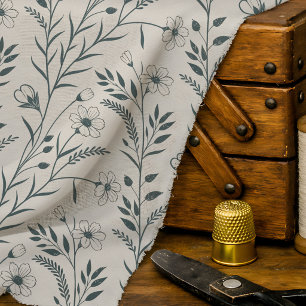 Neutrales Boho-Botanical Stoff
