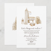 Neutrales Boho Kinderzimmer Mobile Baby Sh