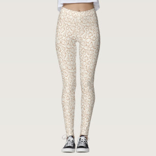 Neutrales Boho-Kürbismuster Herbst-Halloween-Party Leggings