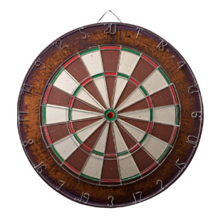 Neutrales braunes Dartboard Dartscheibe