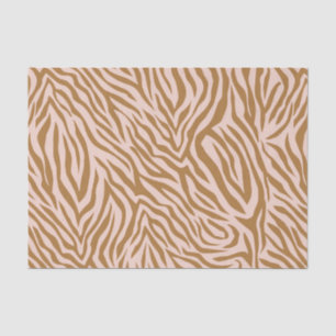 Neutrales braunes Zebra Tier Streifen Decoupage Seidenpapier