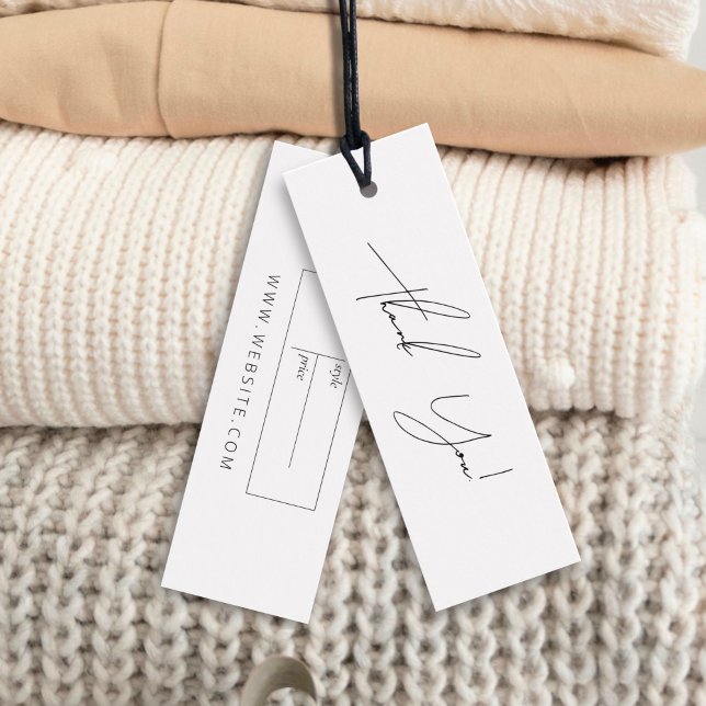 Neutrales Business Clothing Danke Label Hang Tag (Von Creator hochgeladen)
