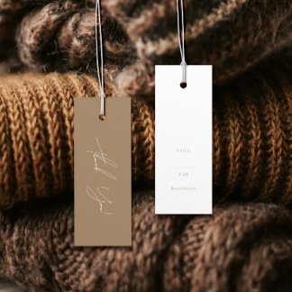 Neutrales Business Clothing Danke Label Hang Tag