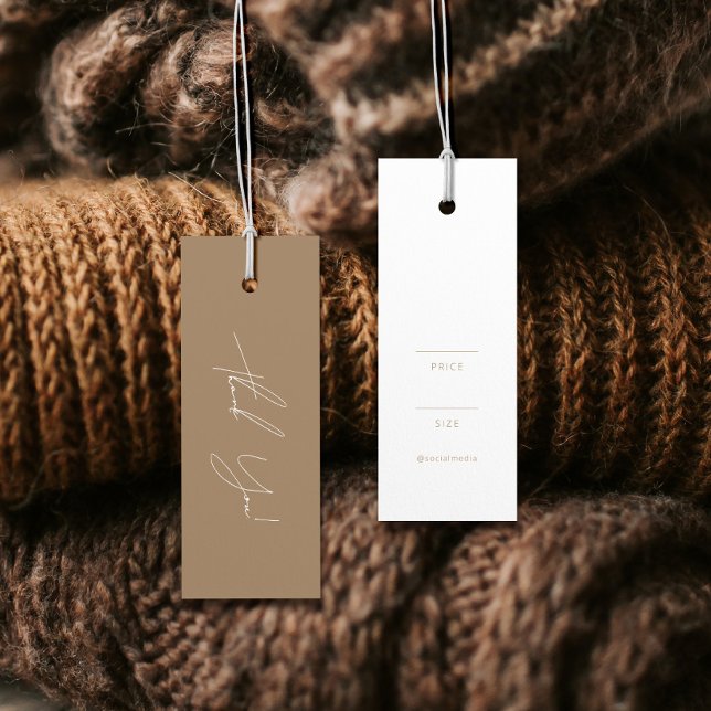 Neutrales Business Clothing Danke Label Hang Tag (Von Creator hochgeladen)