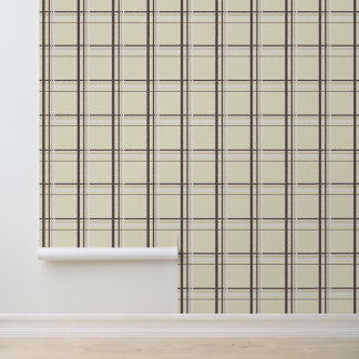 Neutrales Creme-Karo-Tartan Tapete