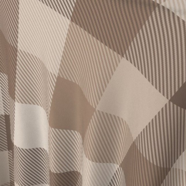 Neutrales Erdbraun Kariertes Gingham Karomuster  Stoff (Von Creator hochgeladen)