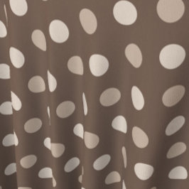 Neutrales Erdbraun-Polka-Punkte-Design Stoff