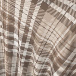 Neutrales Erdtön Plaid Tartan Design Stoff