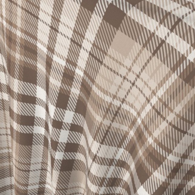 Neutrales Erdtön Plaid Tartan Design  Stoff (Von Creator hochgeladen)