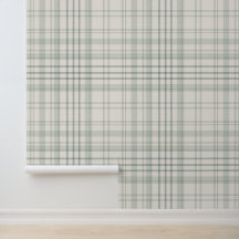 Neutrales Grün Beige Karo