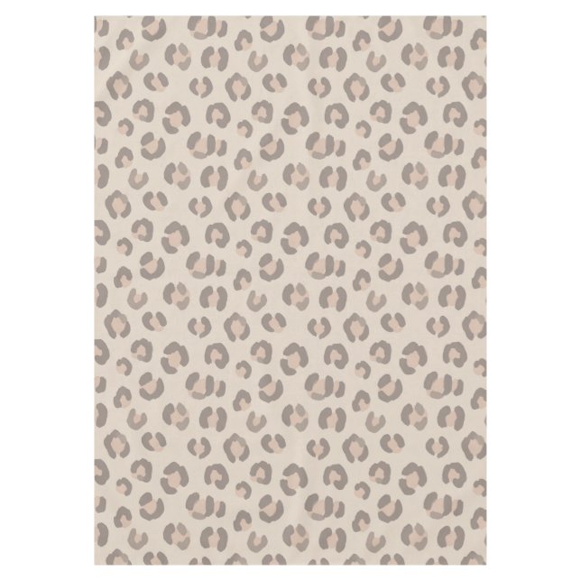 Neutrales Leopardenmuster Tischdecke (Vorderseite)