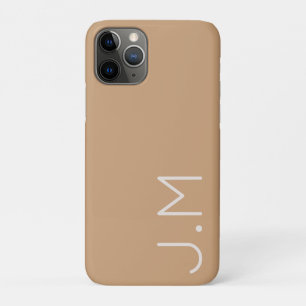 Neutrales, minimales, personalisiertes Anfangsmono Case-Mate iPhone Hülle