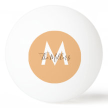 Neutrales Minimalistisches modernes Orangenmonogra