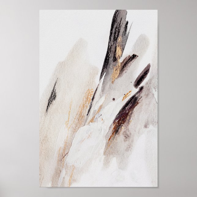 Neutrales modernes Interieur Neue Wandmalerei Poster (Vorne)