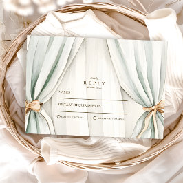 Neutrales Party-Babydusche RSVP Karte