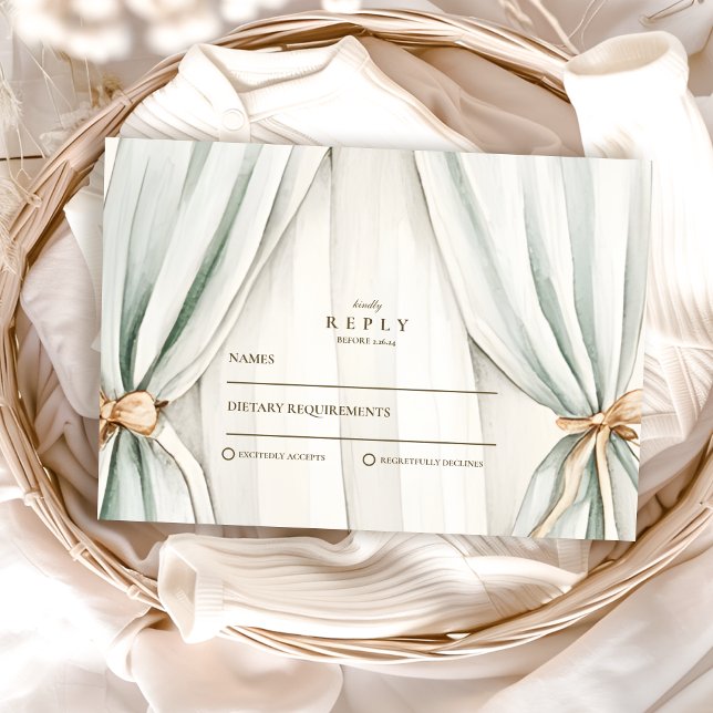 Neutrales Party-Babydusche RSVP Karte (Von Creator hochgeladen)