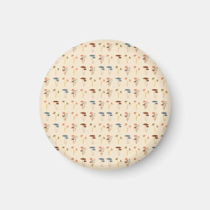 Neutrales Pilzmuster Magnet