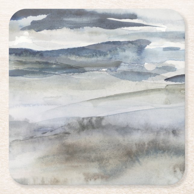 Neutrales Salzspray Rechteckiger Pappuntersetzer (Vorderseite)