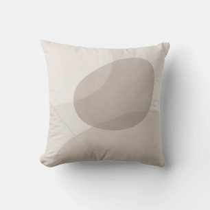 Neutrales Taupe modernes Dekor Kissen