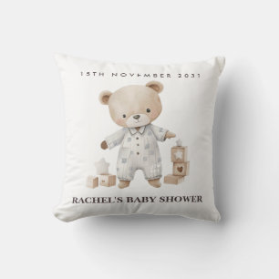 Neutrales Teddy Bear Baby Duschkissen Kissen