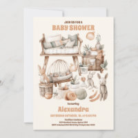 Neutrales Vintages Spielzeug Babydusche