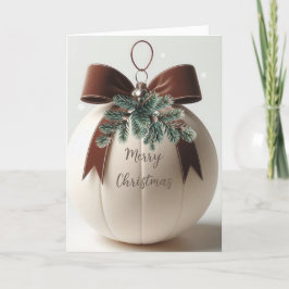 Neutrales Weihnachtsgeschenk Elfenbeinsamt Dekor Feiertagskarte