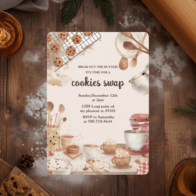 “Neutrales Weihnachtsplätzchen-Tausch Einladung (Von Creator hochgeladen)