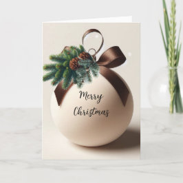 Neutrales Weihnachtssamtdekor Feiertagskarte