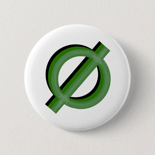 Neutrois 3d Grün Button (Vorderseite)