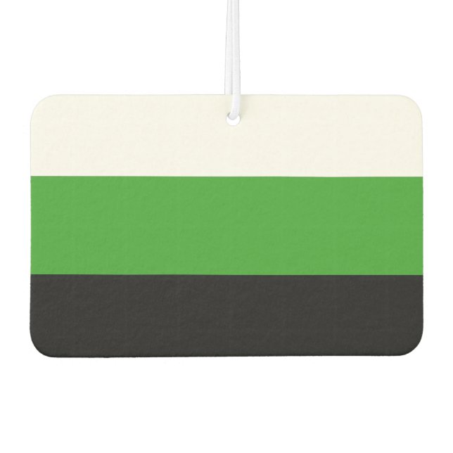 Neutrois Pride Autolufterfrischer (Vorderseite)