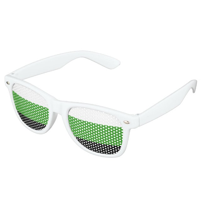 Neutrois Pride Flag Partybrille (Schrägansicht)