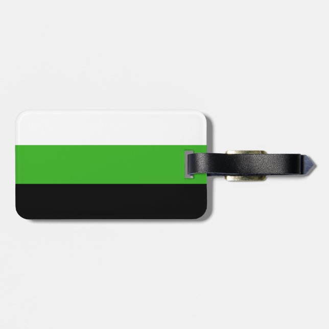 Neutrois Stolzflagge Gepäckanhänger (Rückseite horizontal)