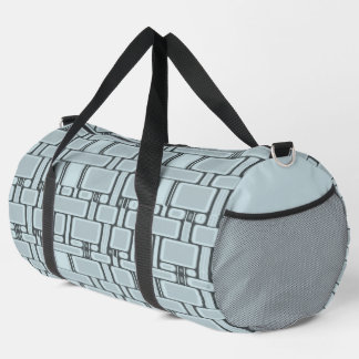 Neutronenblau des Rechteck-Musters Duffle Bag
