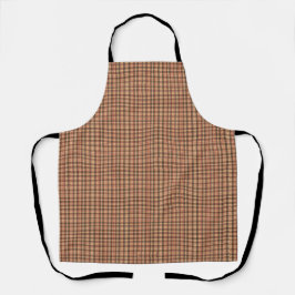Neutronenbraun und Tan Tartan Kariert Schürze