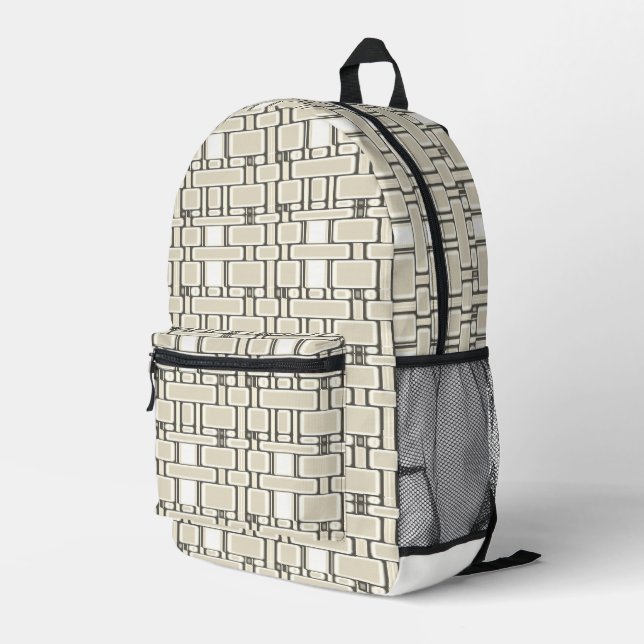 Neutronencreme Bedruckter Rucksack (Rückseitige Ecke Rechts)