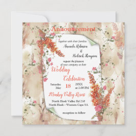 Neutronenfarbener Herbst Botanisches Thema Ankündigung