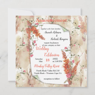 Neutronenfarbener Herbst Botanisches Thema Ankündigung