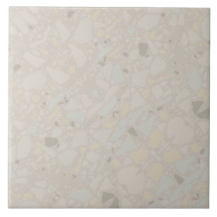 Neutronenlichtbeige, moderne, einfache Terrazzo-Wi Fliese