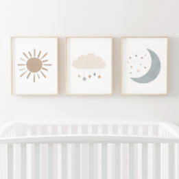 Neutronenmoon Sun Boy Kinderzimmer Decke Bilderwand Sets
