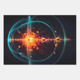 Neutronenpartikel Geschenkpapier Set