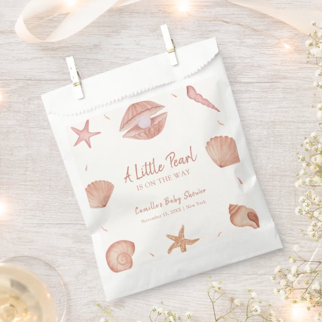Neutronenseewasser Seashell Pearl Baby Dusche Geschenktütchen (Ausgeschnitten)